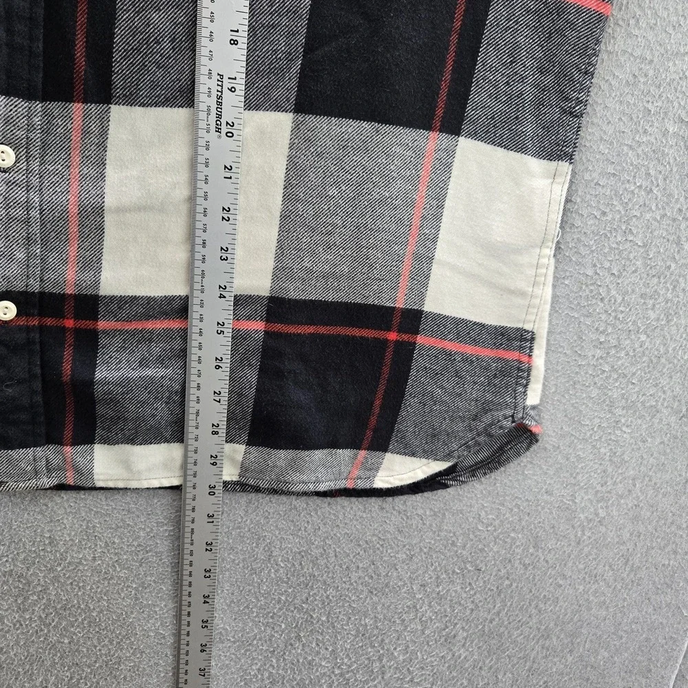 Levi's Men Button Up Shirt‎ XXL Black Flannel Shirt Plaid Work Overshirt